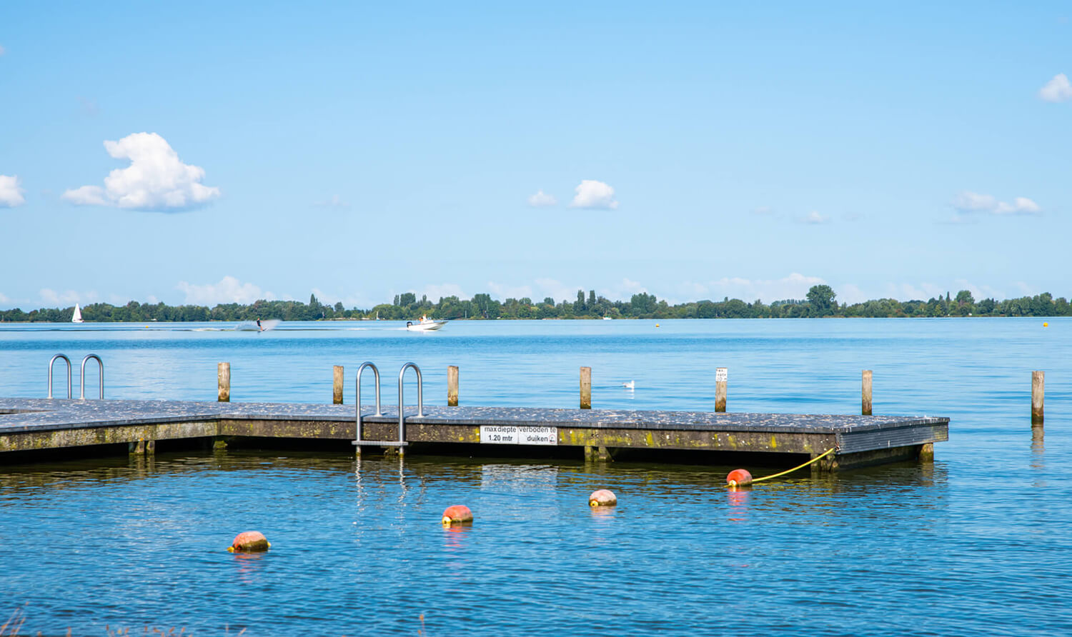 Zwemmen in Aalsmeer bij zwemsteiger Kudelstaart - Visit Aalsmeer Winterzwemmen in de Westeinderplassen