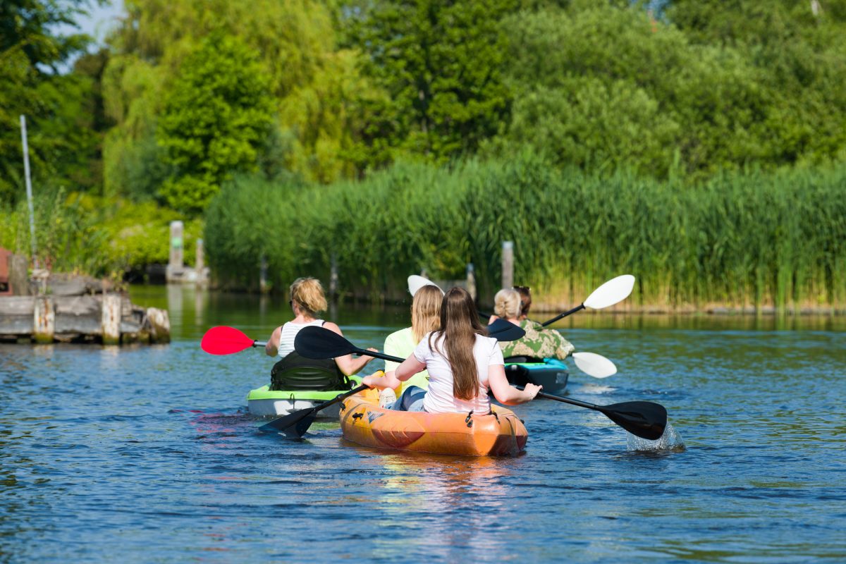 Kanoën op de Westeinderplassen