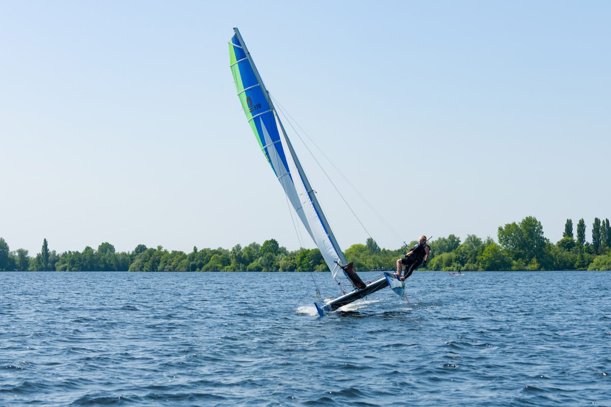 Zeilen op de Westeinderplassen
